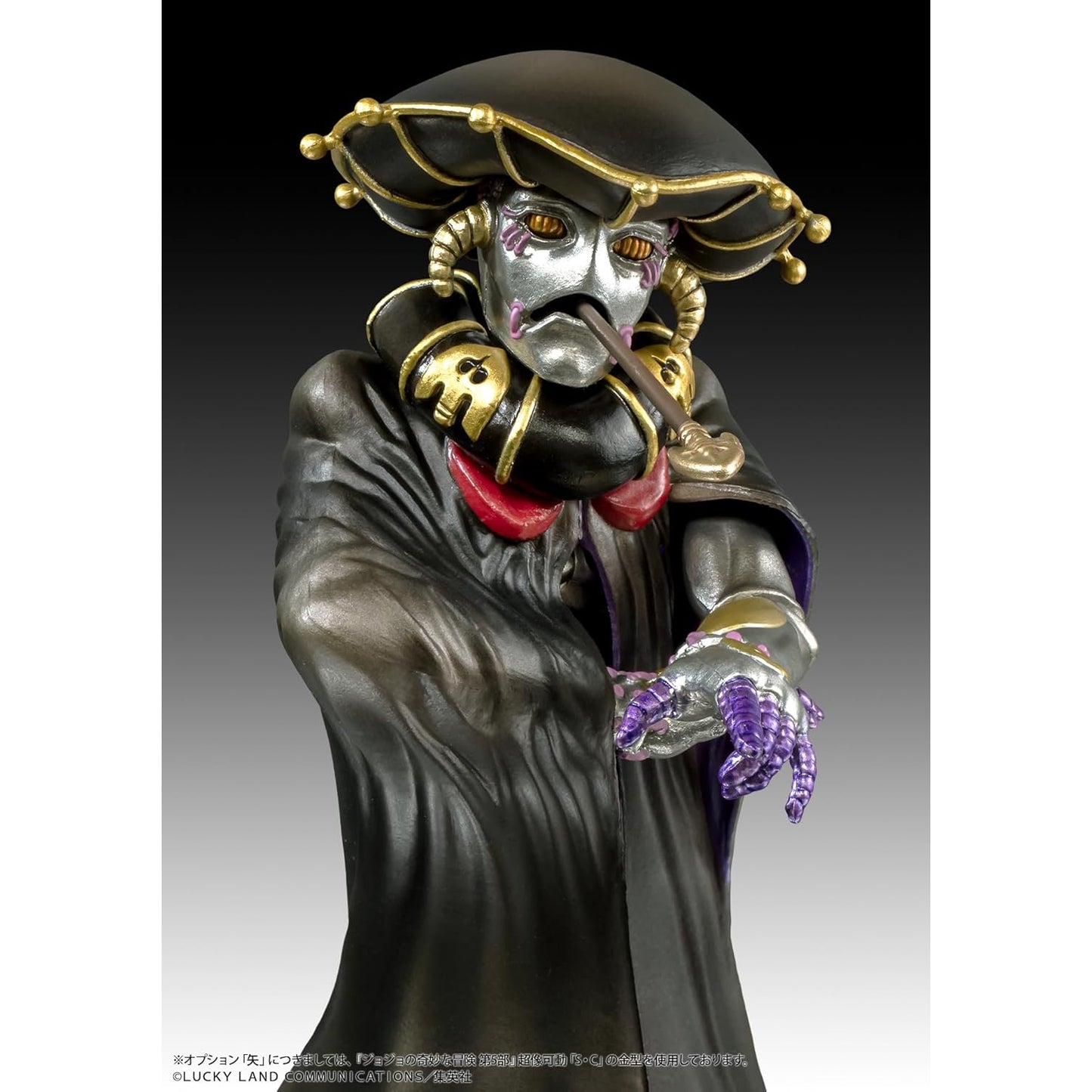 Estátua JoJo's Bizarre Adventure Figura Lendária 5ª parte Vento Dourado B・S Black Sabbath Japão NOVO