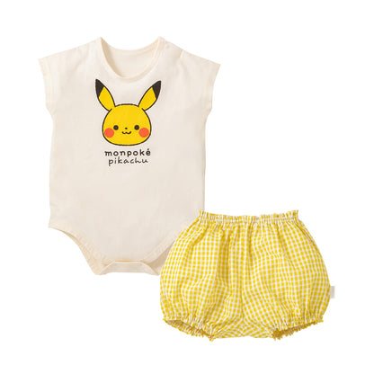 Monpoke YE Short-sleeve Romper with Bloomers