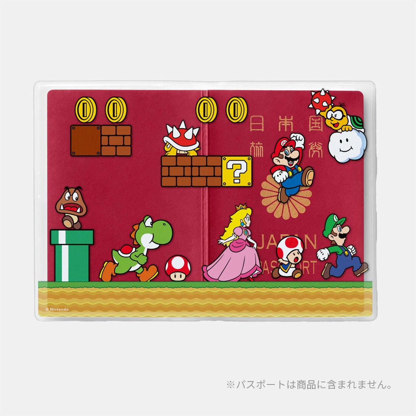 Nintendo Super Mario Passport Cover (Mario Characters) Japan Nintendo TOKYO/OSAKA/KYOTO NEW