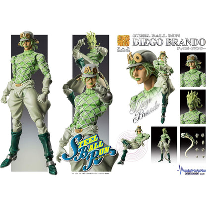 JoJo's Bizarre Adventure Super Action Statue Figure 7th part Steel Ball Run Diego Brando S.A.S Japan NEW