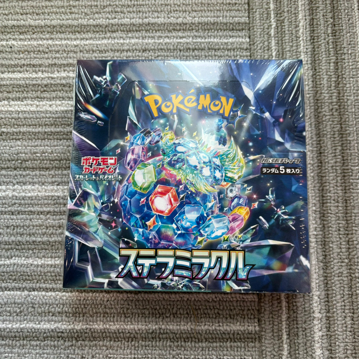 Caixa de Booster de Cartas Pokemon Scarlet & Violet Milagre Estelar sv7 Japonês