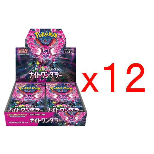 Pokemon Card Scarlet &amp; Violet Booster Box Night Wanderer 12 cajas (1 caja) sv6a japonés