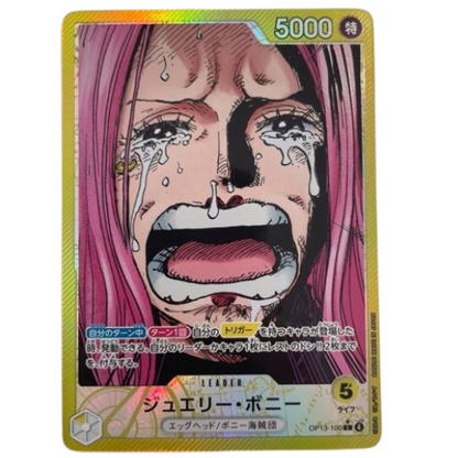 ONE PIECE Card Game Jewelry Bonney leader Carrying on His Will OP13 100 japanese