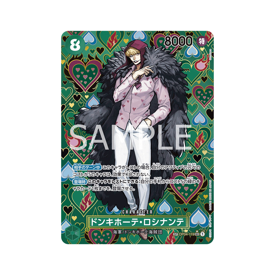 BANDAI ONE PIECE Card Game Emperors in the New World OP-09 Donquixote Rosinante SEC SP Parallel Japanese NEW