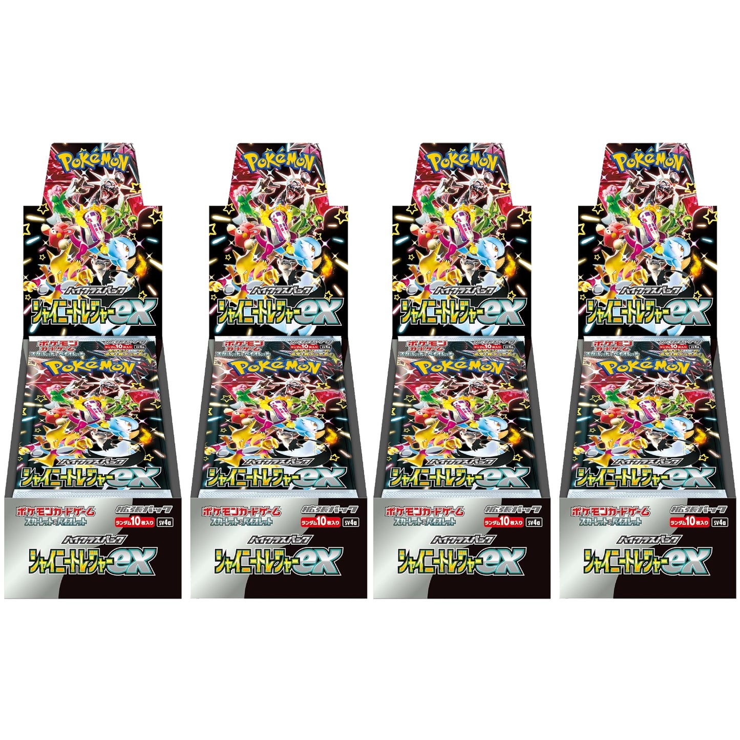 Pokemon Card Scarlet &amp; Violet High Class Pack Shiny Treasure ex Box 4 Cajas set sv4a Japonés
