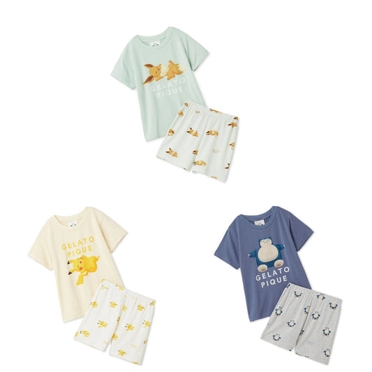 Pokemon Sleep Cool feeling T-Shirt & Shorts BABY Gelato pique Japan NEW