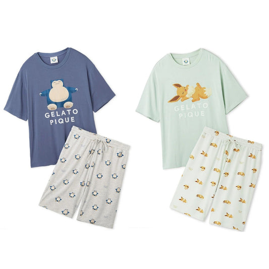 Pokemon Sleep Cool feeling T-Shirt & Shorts MENS Gelato pique Japan NEW