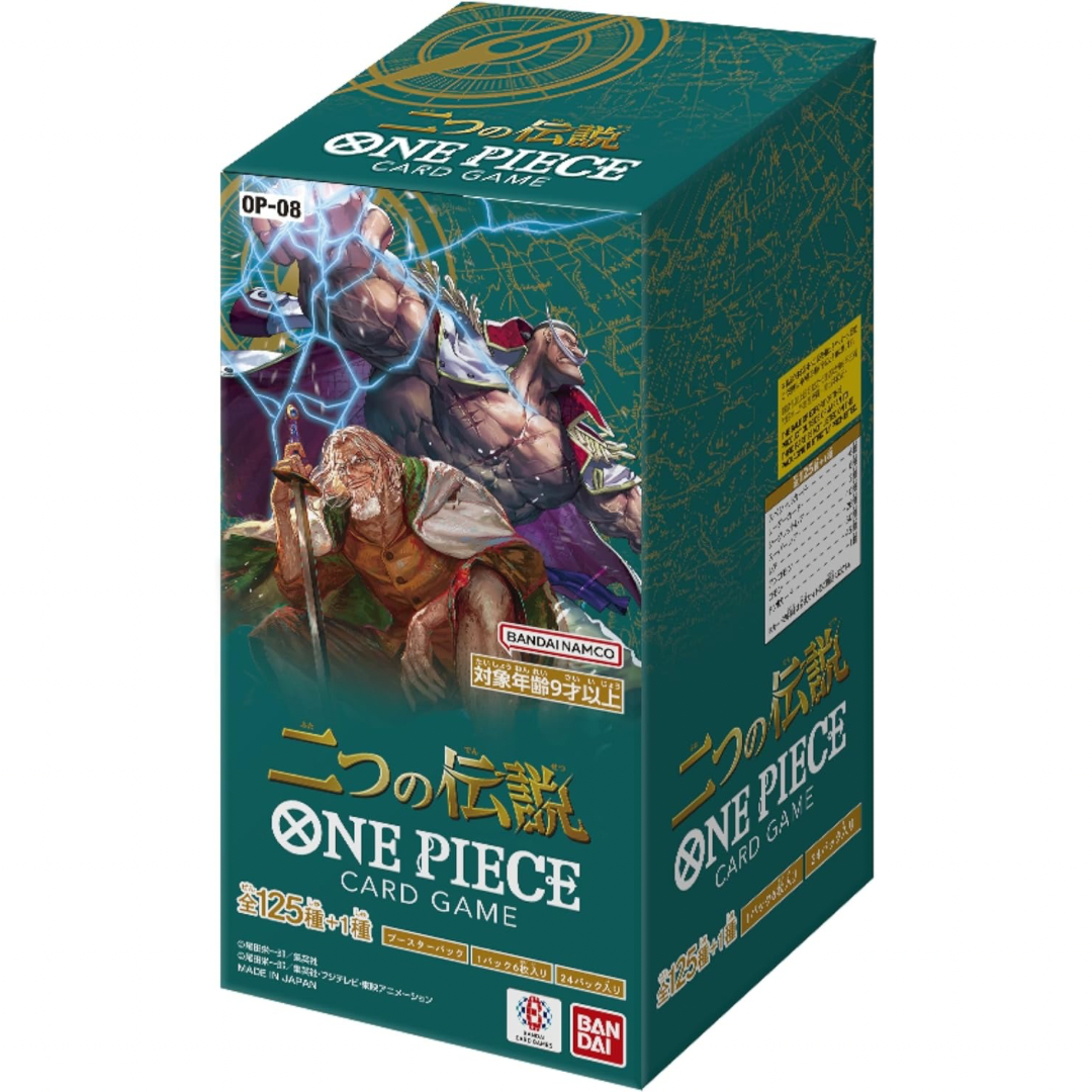 BANDAI ONE PIECE Jogo de Cartas Duas Lendas OP 08 CAIXA Japonês NOVO