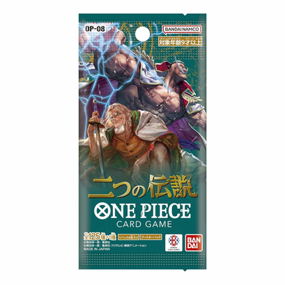 BANDAI ONE PIECE Jogo de Cartas Duas Lendas OP 08 CAIXA Japonês NOVO