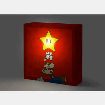 Nintendo Super Mario Glowing Canvas Art x Gift Box Super star Japan TOKYO/OSAKA/KYOTO NEW