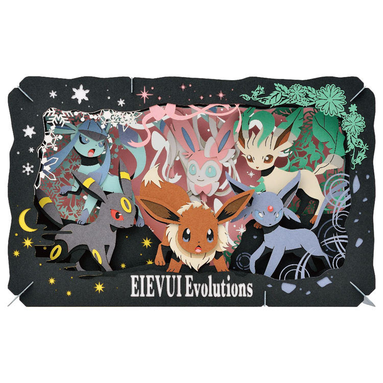 Ensky Paper Theater Pokemon Eevee Evolutions 1 & 2 conjunto Japão