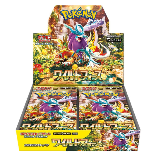 Tarjeta Pokemon Escarlata y Violeta Booster Box Wild Force sv5K Japonés