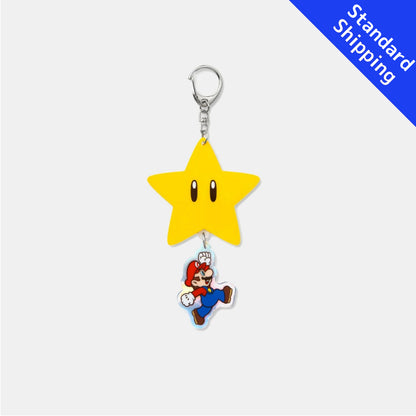 Nintendo Super Mario Super star Decoração Charm Japão TÓQUIO/OSAKA/KYOTO NOVO