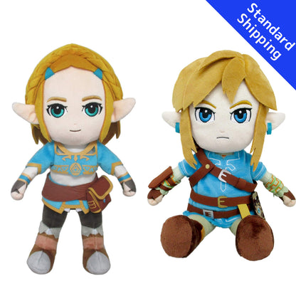 Sanei The Legend of Zelda: Breath of the Wild Zelda & Link Plush toy BotW Japan Nintendo NEW