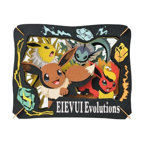 Ensky Paper Theatre Pokemon Eevee Evolutions 1 y 2 set Japón