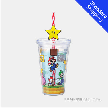 Nintendo Super Mario straw tumbler (Mario Characters) Japan Nintendo TOKYO/OSAKA/KYOTO NEW