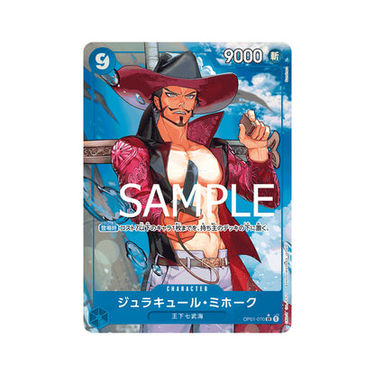 BANDAI ONE PIECE Jogo de Cartas O MELHOR PRB 01 Dracule Mihawk SR Paralelo Japonês NOVO