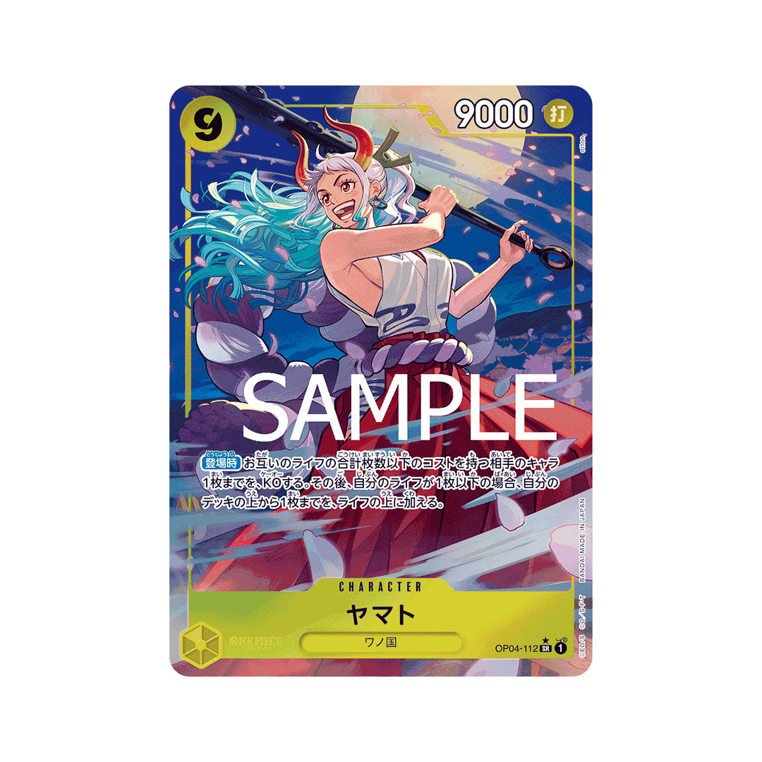 BANDAI ONE PIECE Jogo de Cartas O MELHOR PRB 01 Yamato SR Paralelo Japonês NOVO