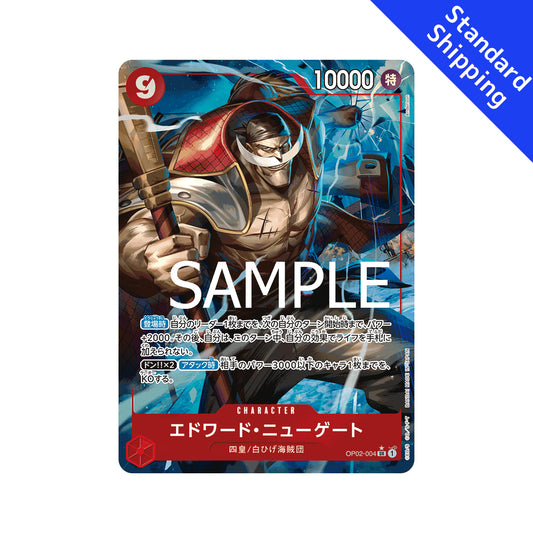 BANDAI ONE PIECE Jogo de Cartas O MELHOR PRB 01 Edward Newgate SR Paralelo Japonês NOVO