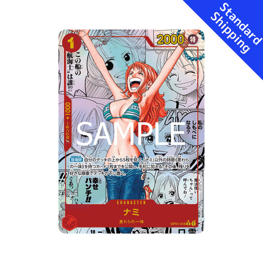 BANDAI ONE PIECE Jogo de Cartas O MELHOR PRB 01 Nami R Paralelo de Quadrinhos OP01-016 Japonês NOVO