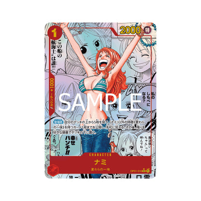 BANDAI ONE PIECE Jogo de Cartas O MELHOR PRB 01 Nami R Paralelo de Quadrinhos OP01-016 Japonês NOVO