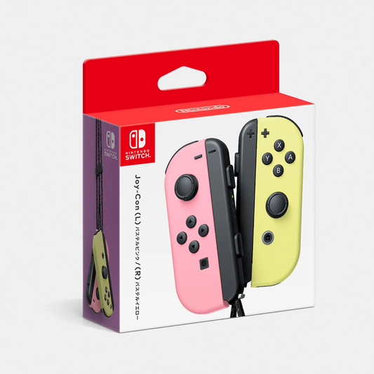 Controle Nintendo Switch Joy-Con (L) Rosa Pastel/(R) Amarelo Pastel Japão