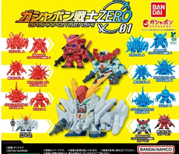 HY2091 Capsule toy Mobile Suit Gundam Gashapon Warriors ZERO 01 complete set