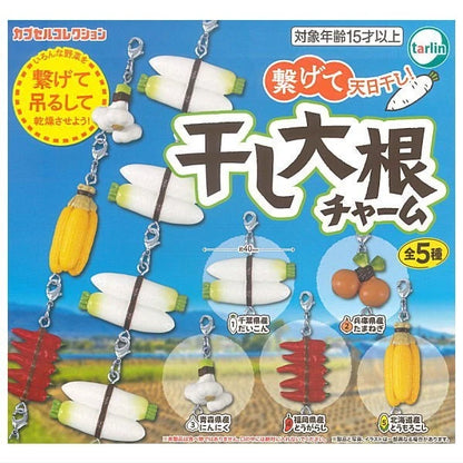 HY2034 Capsule toy Dried Daikon Radish Charm tarlin complete set