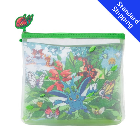 Pokemon Center Mesh Pouch BUG OUT! Japan NEW