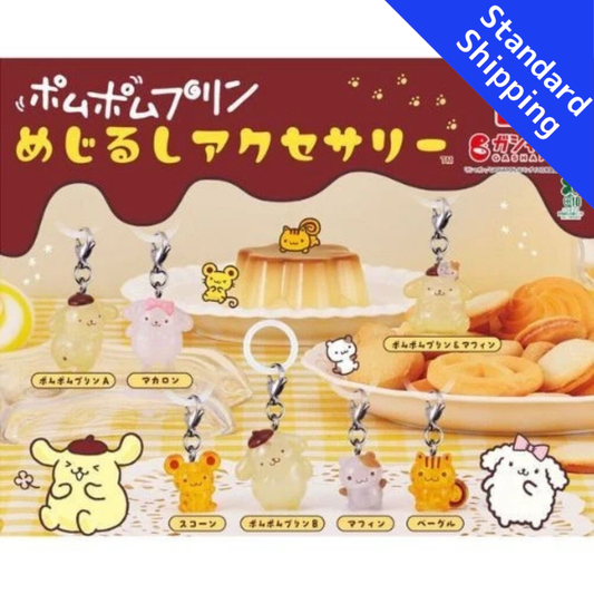 HY2397 Capsule toy Pom Pom Purin Bookmark Accessory complete set
