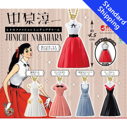 HY2248 Capsule toy Junichi Nakahara Retro Fashion Miniature Charm complete set