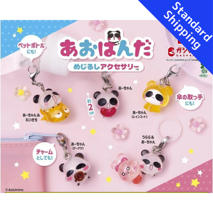 HY2135 Capsule toy Blue Panda Landmark Accessories complete set