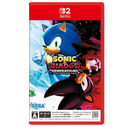 Sonic × Shadow Generations Nintendo switch 2 Game Japan