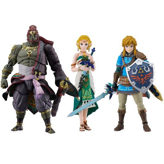 Good Smile Company The Legend of Zelda: Tears of the Kingdom figma bundle Zelda, Link, Ganondorf