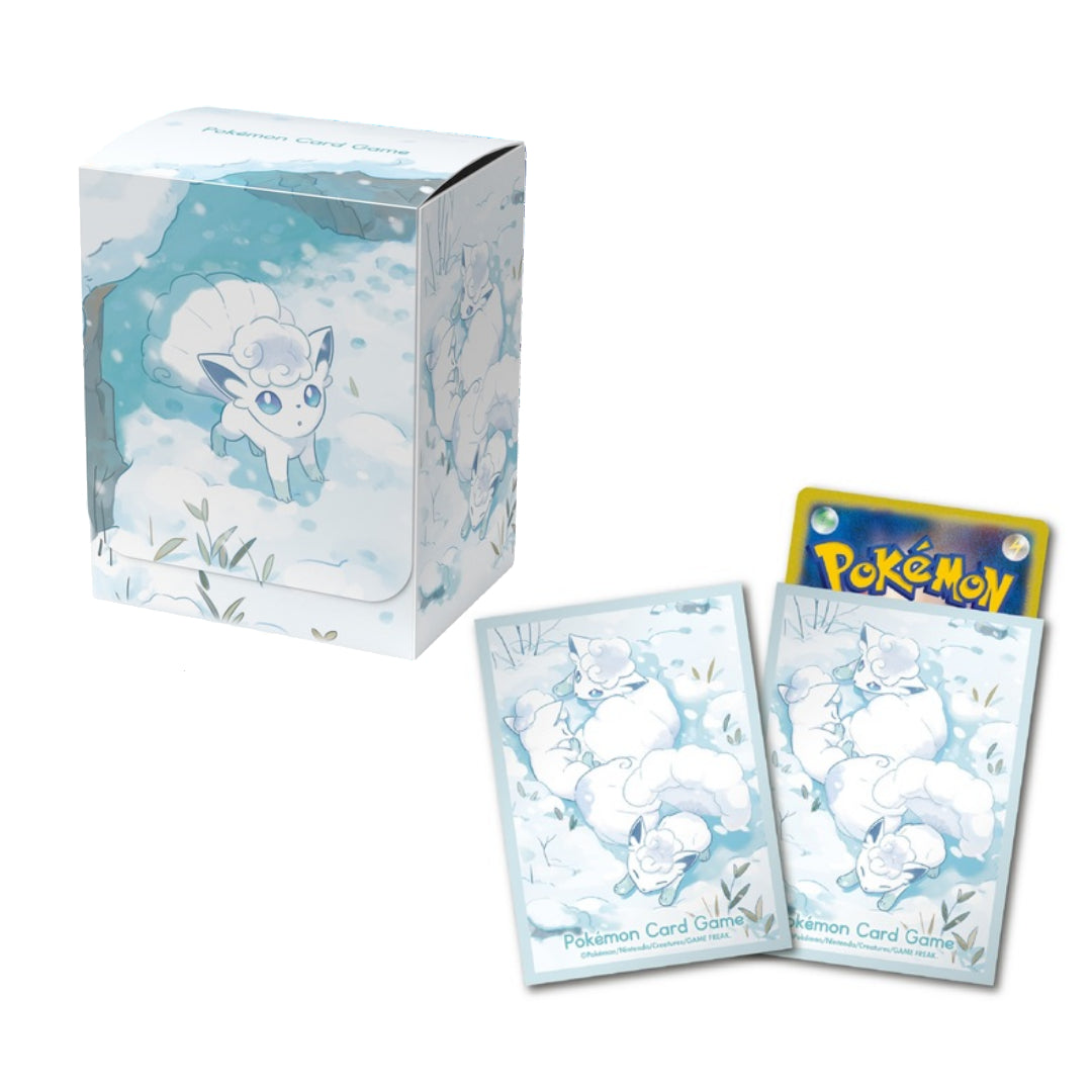 Conjunto de escudo e estojo para deck de jogo de cartas Pokémon Vulpix Japão