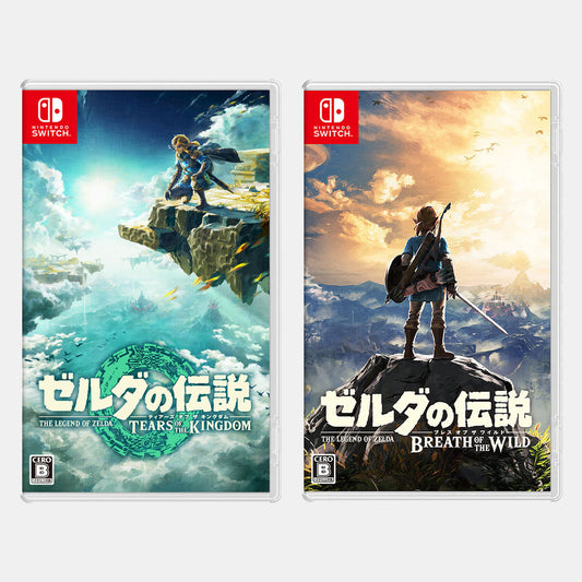Nintendo Switch The Legend of Zelda: Tears of the Kingdom & The Legend of Zelda: Breath of the Wild set BotW TotK Japan NEW